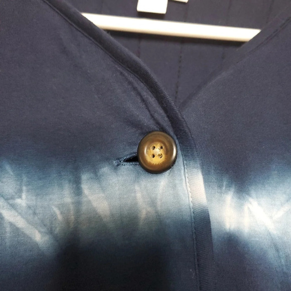 J.Jill Pure Jill Tie-Dyed Expressions Shirt Jacket Medium Dark Everyday … - Picture 11 of 12